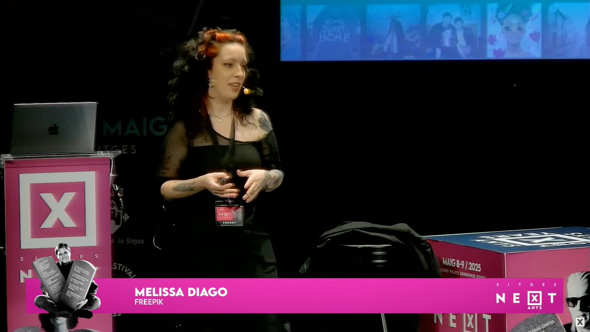 |✖️| Comencem la sessió de tarda d'aquest primer dia de festival amb la ponència  𝘓𝘢 𝘯𝘶𝘦𝘷𝘢 𝘮𝘶𝘴𝘢 𝘥𝘪𝘨𝘪𝘵𝘢𝘭: 𝘊𝘳𝘦𝘢𝘵𝘪𝘷𝘪𝘥𝘢𝘥 𝘦𝘯 𝘵𝘪𝘦𝘮𝘱𝘰𝘴 𝘥𝘦 𝘐𝘈 de Melissa Diago 
<a href="/freepik/">Freepik</a>
 
Segueix el Festival en streaming!
🎥youtu.be/IR79ruP2VFo
<a href="/Meli_diago/">Melissa</a>