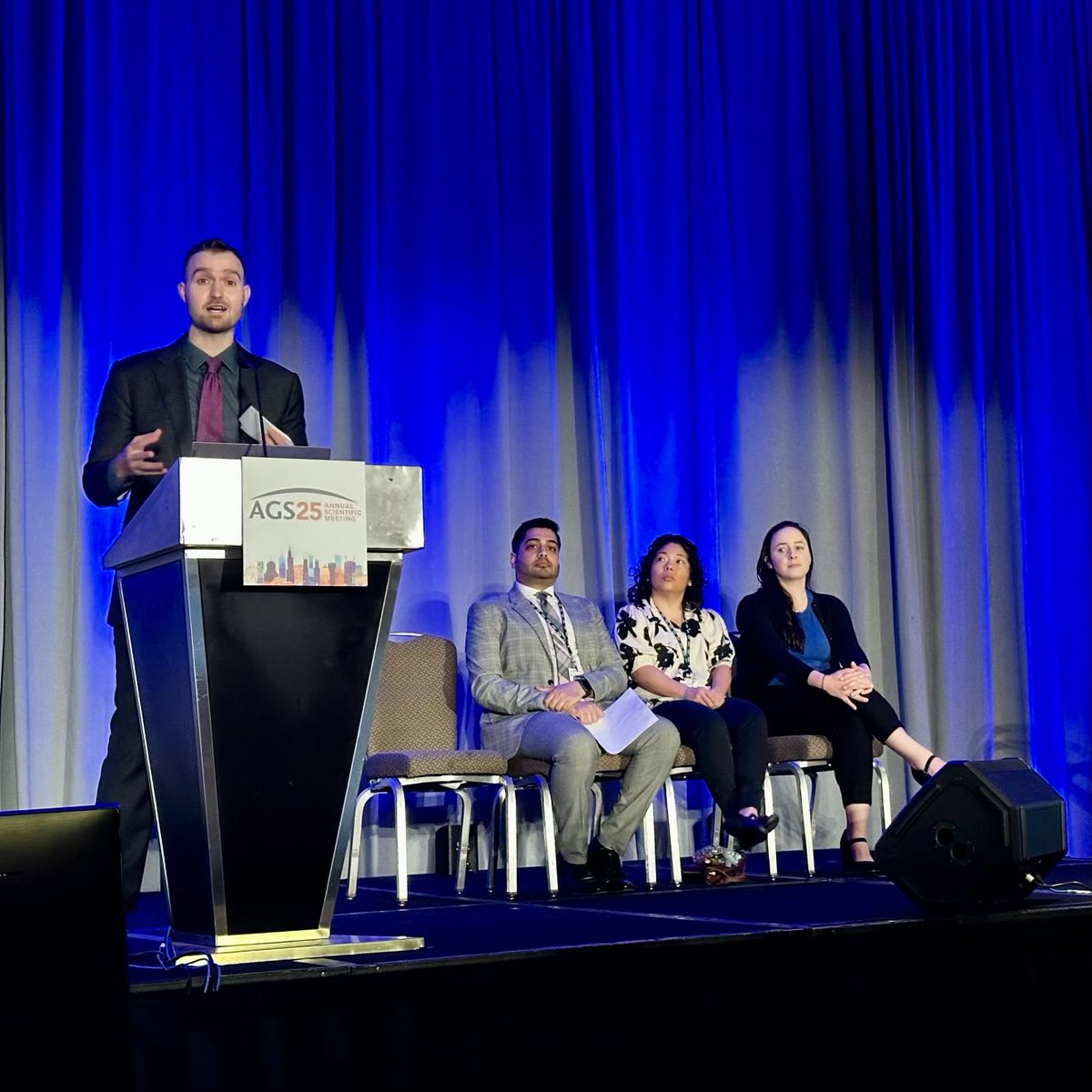 UCLA Geriatrics Fellowship (@uclagerifellows) on Twitter photo So proud to have Dr. Carl Burton and Dr. Angela Primbas on faculty at UCLA! Today they presented their work <a href="/AmerGeriatrics/">American Geriatrics Society</a>: AGS Position Statement on the Care of LGBTQI+ Older Adults #AGS25 So proud to have Dr. Carl Burton and Dr. Angela Primbas on faculty at UCLA! Today they presented their work <a href="/AmerGeriatrics/">American Geriatrics Society</a>: AGS Position Statement on the Care of LGBTQI+ Older Adults #AGS25