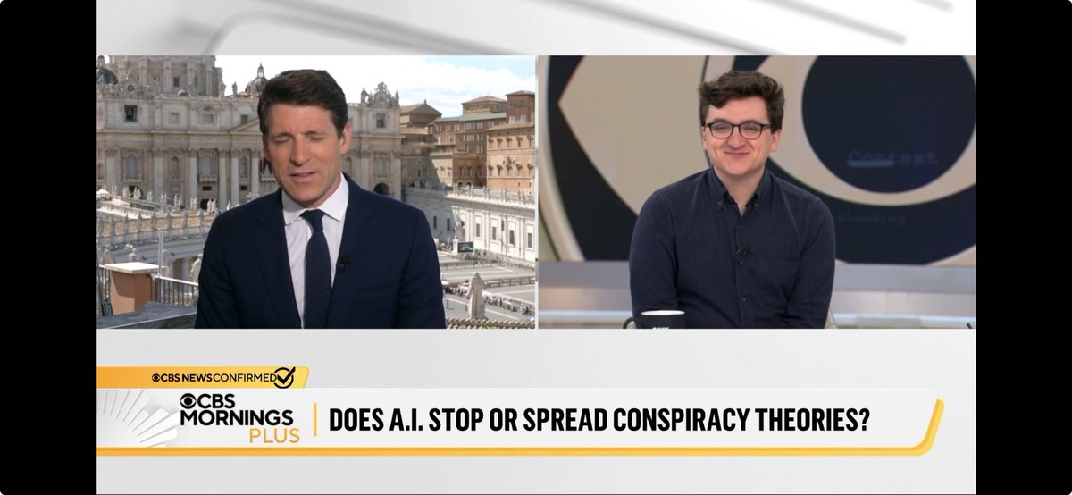 Was live on CBS Mornings yesterday, talking about research and AI!