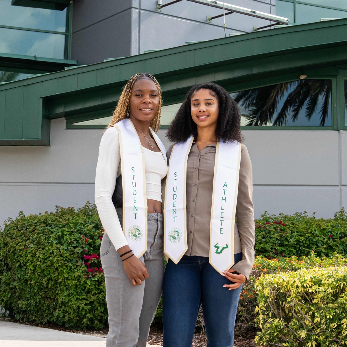USF Women's Basketball (@usfwbb) on Twitter photo Congratulations to L'or and Ines on earning their degrees from <a href="/USouthFlorida/">University of South Florida</a> this weekend! 🎓
#RunWithUs | #HornsUp 🤘 Congratulations to L'or and Ines on earning their degrees from <a href="/USouthFlorida/">University of South Florida</a> this weekend! 🎓
#RunWithUs | #HornsUp 🤘