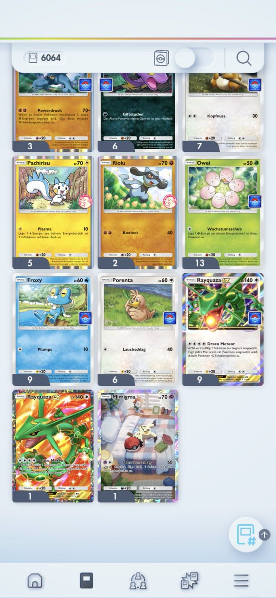 Pradonyx96's tweet photo. @PokemonTCGP What are the odds of not getting a single non ex Rayquaza Card?! How many more Promo Battles do i have to do?! https://t.co/NwzU5cQxnJ
