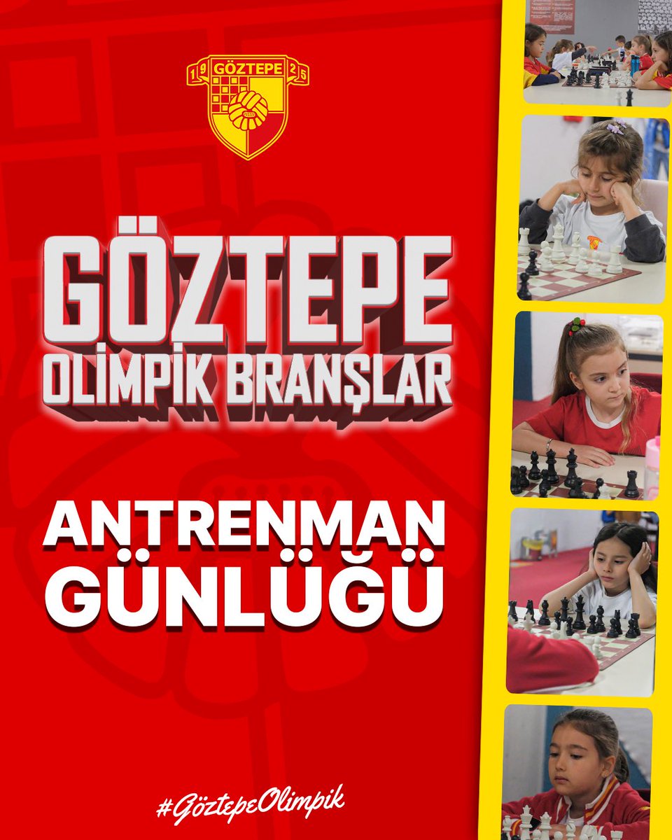 GoztepeOlimpik's tweet image. Antrenman Günlüğü | Satranç

#GöztepeOlimpik #Satranç