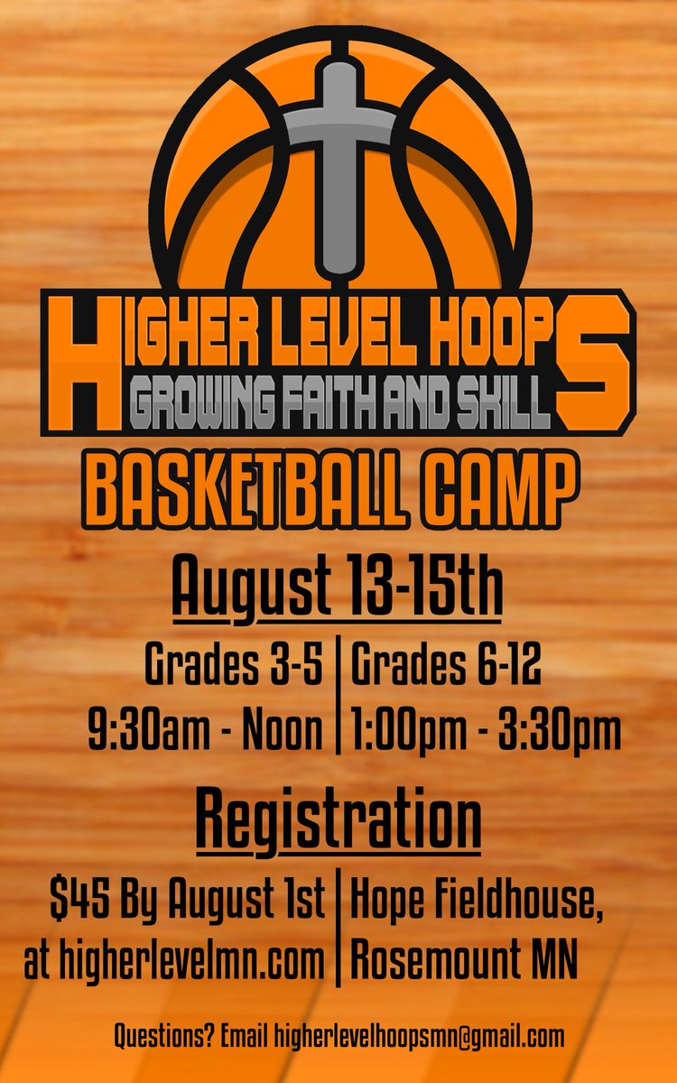 ✨ Another great summer camp opportunity! Click the link below for more information and to register! 👇

higherlevelmn.com