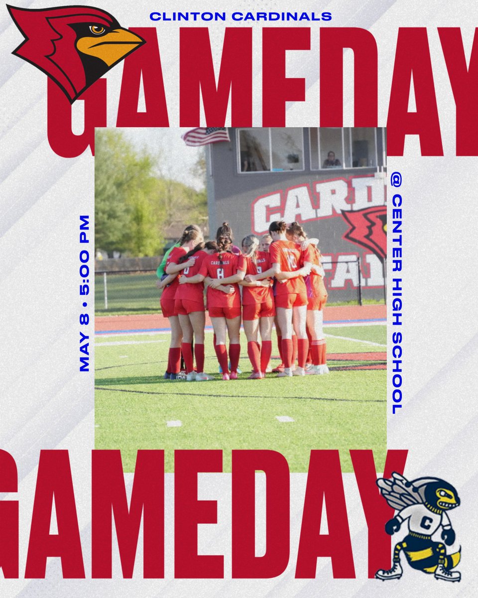 GAMEDAY!
Cardinals go on the road to take on MRVC opponent Center Yellowjackets. 
JV at 5 with varsity to follow.