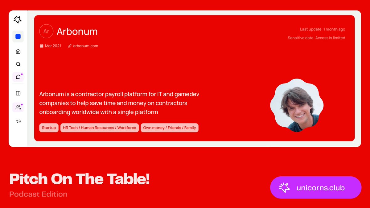 🌍 This week we’re spotlighting @ArbonumX — building digital infrastructure for the global freelance economy  and making borderless work seamless 🌐💸

🎙️ Watch now: youtu.be/PCP3oP7HakI
👏👏👏 <a href="/Ajorset/">Roman Gordy</a> 

#Startups #RemoteWork #Freelance #HR #UnicornsJournal