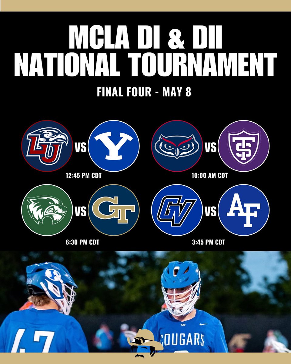 VarsityLacrosse's tweet image. Final Four starts today. Who’s making it to the Championship?