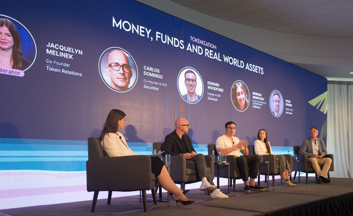 Edward Woodford (@e_woodford) on Twitter photo Just wrapped a great panel on Tokenization with <a href="/carlosdomingo/">Carlos Domingo</a>, <a href="/MorganKrupetsky/">Morgan Krupetsky</a>, Peter Hughes & <a href="/jacqmelinek/">Jacquelyn Melinek</a> at <a href="/SALTConference/">SALT</a>’s Bermuda <a href="/DigitalFinForum/">Digital Finance Forum</a>.
Hot takes and ocean views - hard to beat that combo.
Appreciate the energy from everyone who showed up. Just wrapped a great panel on Tokenization with <a href="/carlosdomingo/">Carlos Domingo</a>, <a href="/MorganKrupetsky/">Morgan Krupetsky</a>, Peter Hughes & <a href="/jacqmelinek/">Jacquelyn Melinek</a> at <a href="/SALTConference/">SALT</a>’s Bermuda <a href="/DigitalFinForum/">Digital Finance Forum</a>.
Hot takes and ocean views - hard to beat that combo.
Appreciate the energy from everyone who showed up.