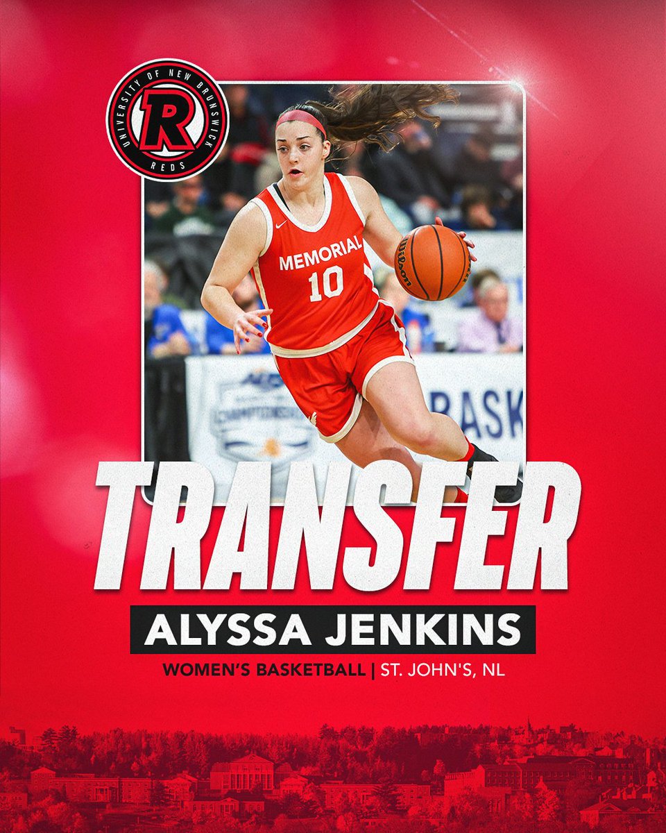 UNB REDS (@unbathletics) on Twitter photo 𝑺𝑰𝑮𝑵𝑬𝑫 ✍️
<a href="/RedsWBB/">UNB Women's Basketball</a> is excited to welcome Alyssa Jenkins to the REDS for 2025-26!
A graduate transfer from Memorial, Jenkins brings over 500 career AUS points, a fearless drive, and championship ambition!
Welcome to REDS Nation, Alyssa! 🔴🏀
📰 bit.ly/42ODmkY 𝑺𝑰𝑮𝑵𝑬𝑫 ✍️
<a href="/RedsWBB/">UNB Women's Basketball</a> is excited to welcome Alyssa Jenkins to the REDS for 2025-26!
A graduate transfer from Memorial, Jenkins brings over 500 career AUS points, a fearless drive, and championship ambition!
Welcome to REDS Nation, Alyssa! 🔴🏀
📰 bit.ly/42ODmkY