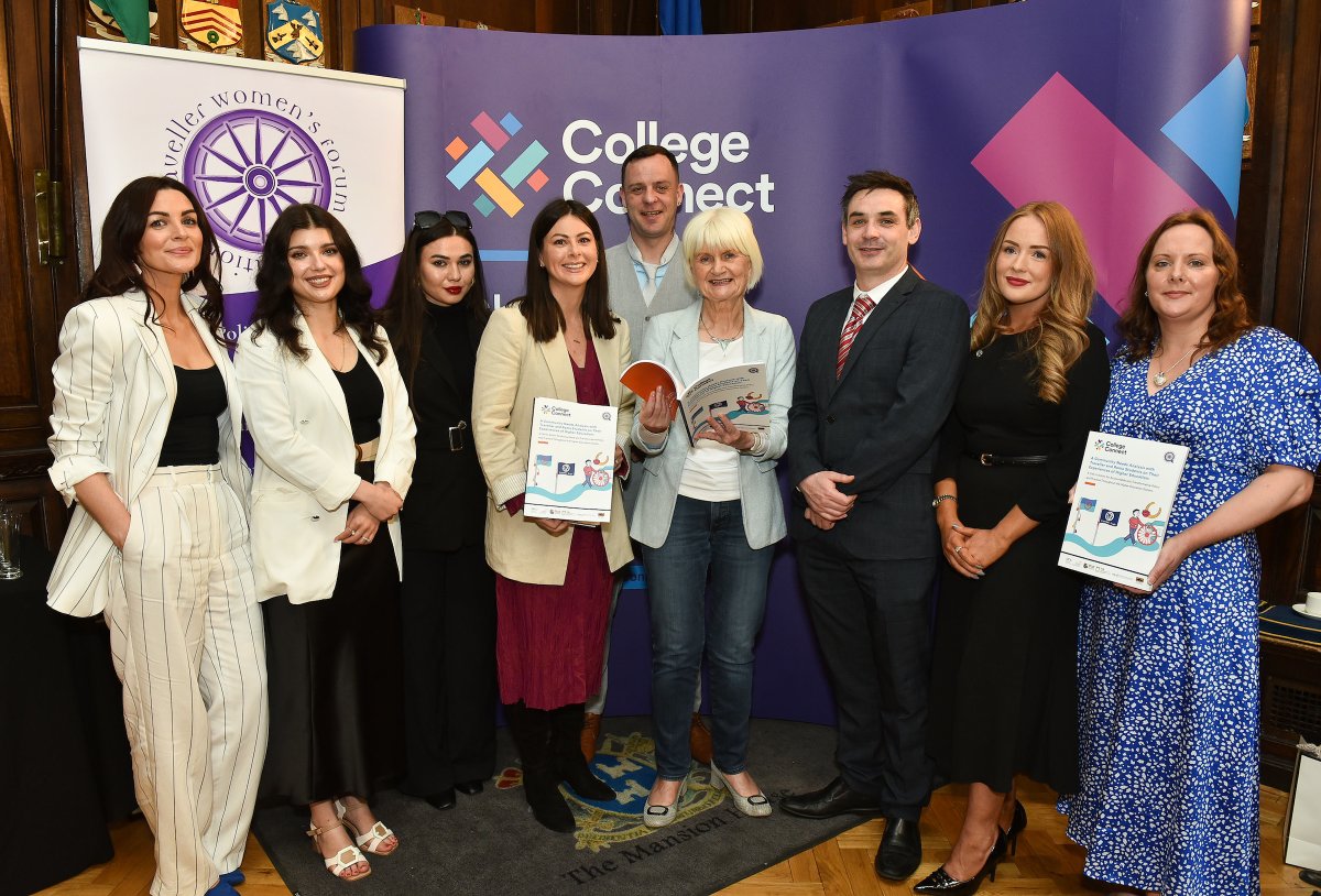 College_Connect (@mend_cc) on Twitter photo Congratulations to the research team on the launch of their report, "A Community Needs Analysis with Traveller and Roma Students on Their Experiences of Higher Education," held yesterday at <a href="/MansionHouseDub/">Mansion House Dublin</a>. Congratulations to the research team on the launch of their report, "A Community Needs Analysis with Traveller and Roma Students on Their Experiences of Higher Education," held yesterday at <a href="/MansionHouseDub/">Mansion House Dublin</a>.
