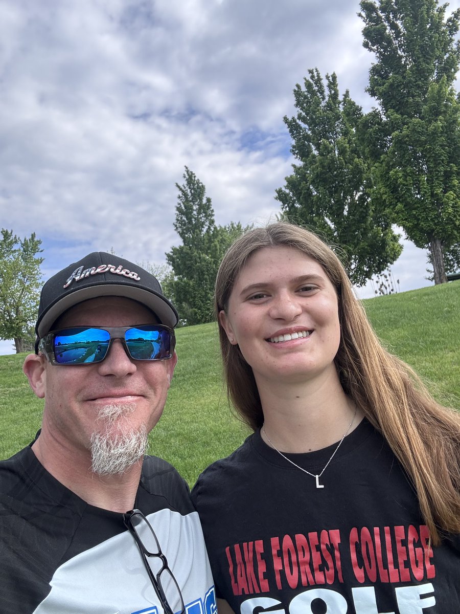 Former LadyJays golfer Libby just out here to support the boys team!  Love it!