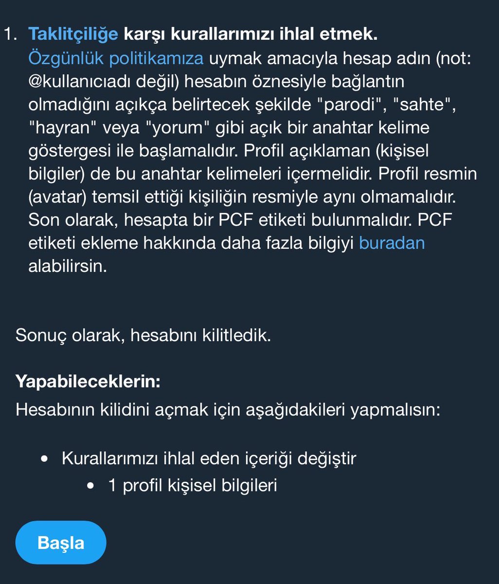 ultimatoms2's tweet photo. Önceki hesabın askıya alınmasıyla ilgili gerekli itirazı yaptık, ne zaman geri dönüş alırız bilmiyorum.

Fakat hesapla ilgili daha önce herhangi bir kural ihlali olmamasına rağmen, askıya alınmadan önce X tarafından gönderilmesi gereken aşağıdaki uyarı bildirimi gönderilmedi. https://t.co/L1KrBc1f1g