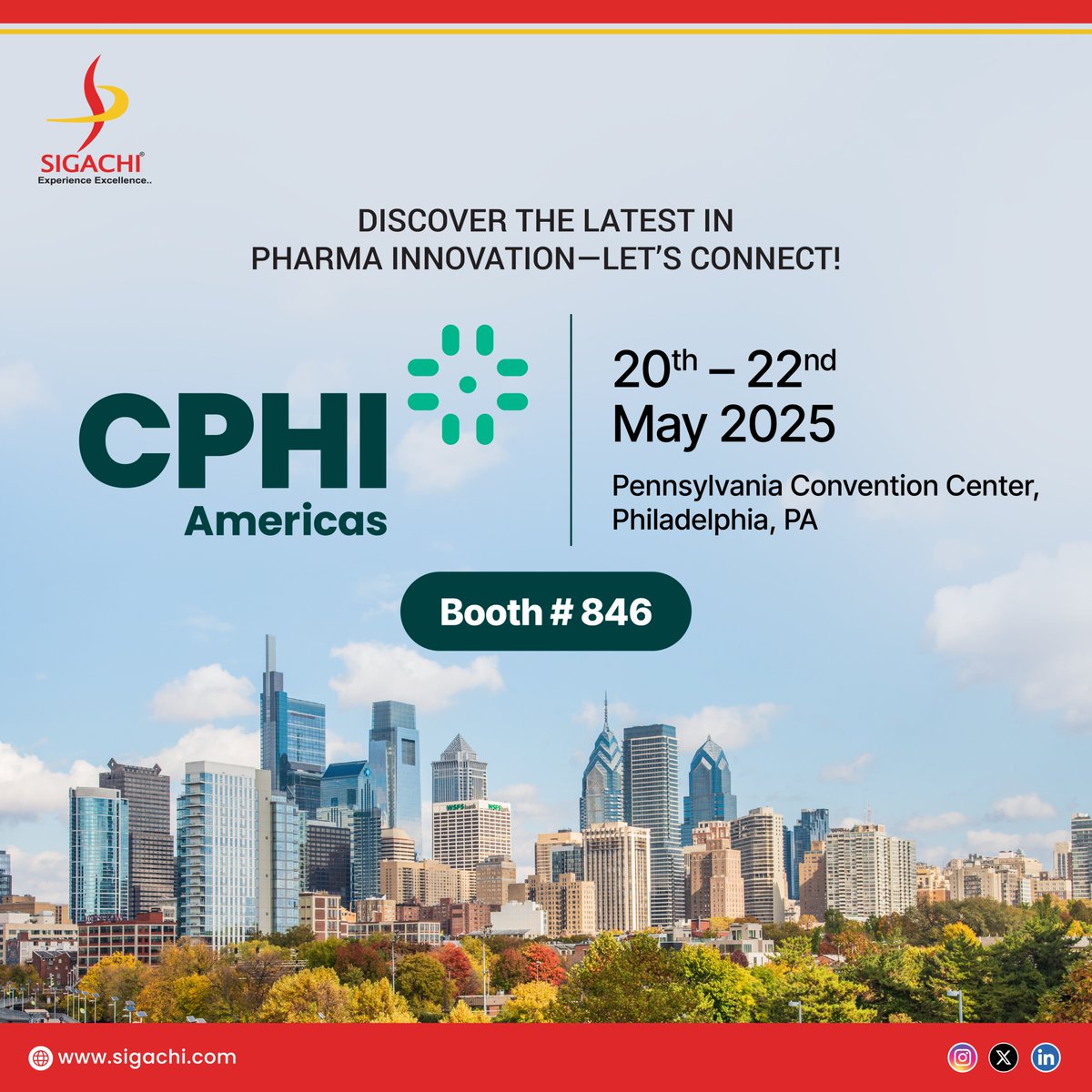 Sigachi at #CPHIAmericas 2025!

Join us in Philadelphia, PA  May 20–22 to explore our Customized &amp; innovative excipients &amp; APIs solutions:

🔹 High-Functionality &amp; Pre-formulated Excipients
🔹 APIs, 
🔹PURECOAT®, ULTRAMOD™ &amp; more
📍 Booth #846 
📍 Pennsylvania Convention Center