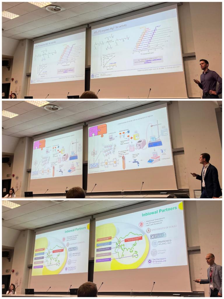 Martina_L_Contente (@ml_contente) on Twitter photo Our 3rd section with Felix Kaspar (University of Groningen), Luca Nespoli (University of Milan), and Filip Boratynski (Wroclaw University) with presentations on lipid synthesis by a glycerolprenylase, flow biocatalysis and innovative biovalorization techniques <a href="/NextGenBiocat/">NextGenBiocat</a> Our 3rd section with Felix Kaspar (University of Groningen), Luca Nespoli (University of Milan), and Filip Boratynski (Wroclaw University) with presentations on lipid synthesis by a glycerolprenylase, flow biocatalysis and innovative biovalorization techniques <a href="/NextGenBiocat/">NextGenBiocat</a>