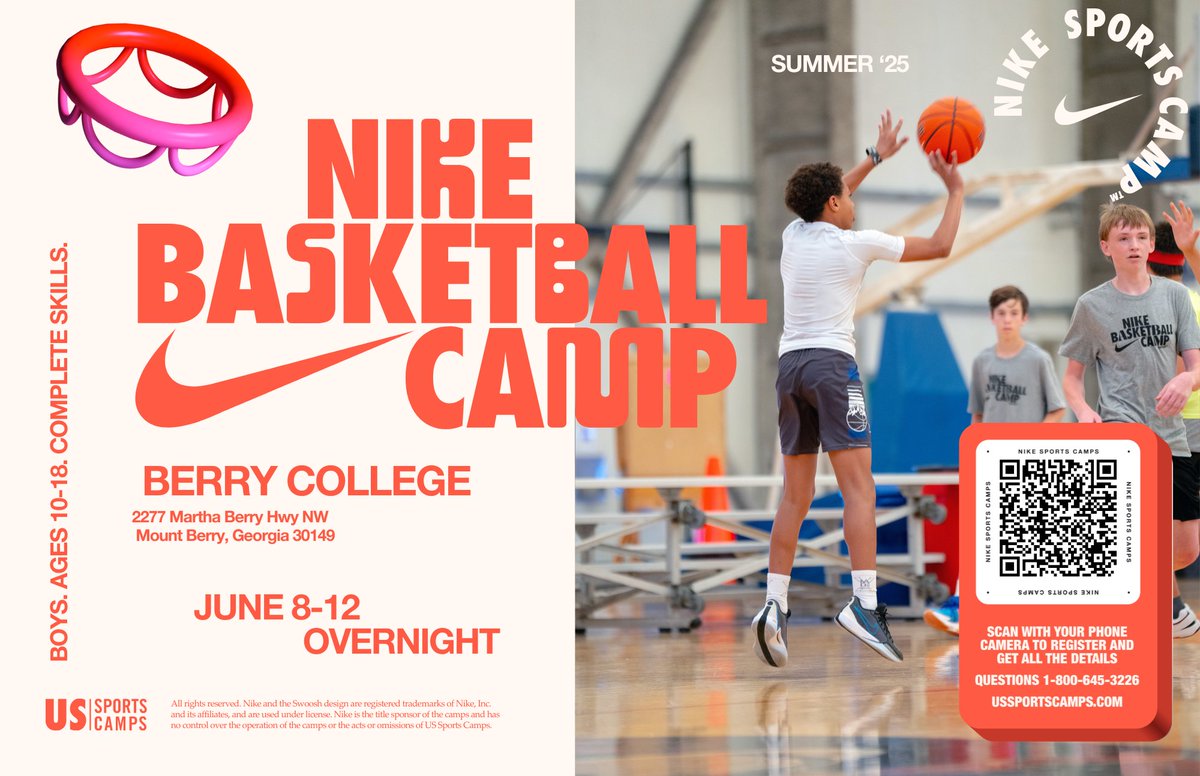 We're 1⃣ month out from Overnight Camp! We have a few spots still available, we'd love to see you in the Cage in June! 
ussportscamps.com/basketball/nik…