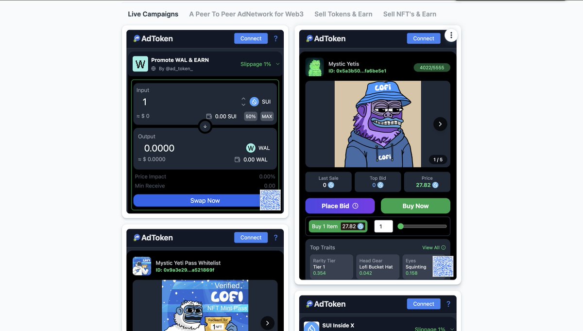 🚀 We’re live on The Grid!
AdToken: Ads On-Grid is our entry for <a href="/lukso_io/">LUKSO</a>'s Hack The Grid

We’re turning Universal Profiles into personal ad spaces—where anyone can:
🔸Run campaigns
🔸Share links &amp;
🔸Earn directly from their profile

Check it out now 👇
universaleverything.io/0xda9BaB64cD86…