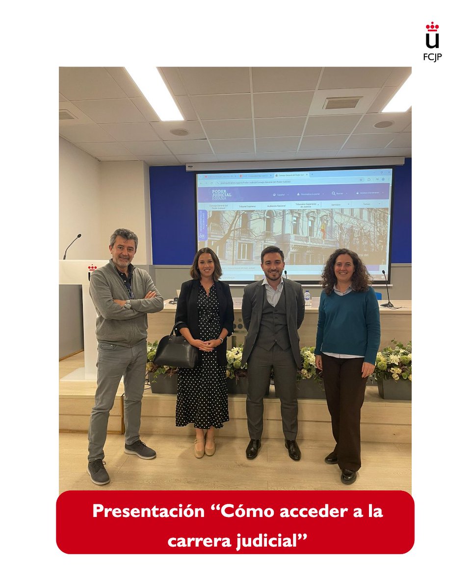 El 7 de mayo en Quintana, la Magistrada Titular del juzgado de primera instancia e instrucción nº5 de Arganda del Rey, María Rubio, y el Letrado del mismo juzgado, Pablo García Quintana, presentaron con Rut Bermejo a nuestros alumnos cómo es el acceso a la Carrera Judicial.