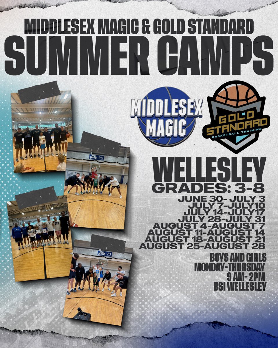 Gold Standard summer camps are filling up! Join us this summer for 3 weeks of camp in Chelmsford and 8 weeks in Wellesley! 
Space is limited. You can click the links below to register:
Chelmsford: 
goldstandardhoops.com/coach-g-summer… 
Wellesley:
middlesexmagic.com/2025-summer-ca…

More Work, PLEASE!