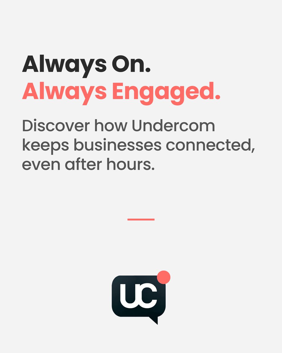 undercomai's tweet photo. 💬 Always On. Always Engaged

Meet Emily, who runs a busy physiotherapy clinic in the UK. With a growing client base, she faced challenges staying connected with clients outside clinic hours. 👇 [See thread for more] https://t.co/pNhH1D7cn5