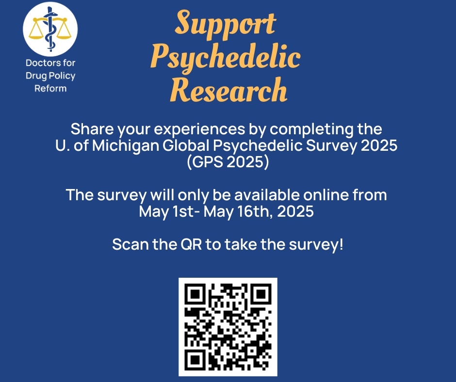 Adults from across the globe can now participate in the most comprehensive assessment of psychedelic use amongst adults to date.

bit.ly/GPS2025-survey

Survey sponsored by the University of Michigan.