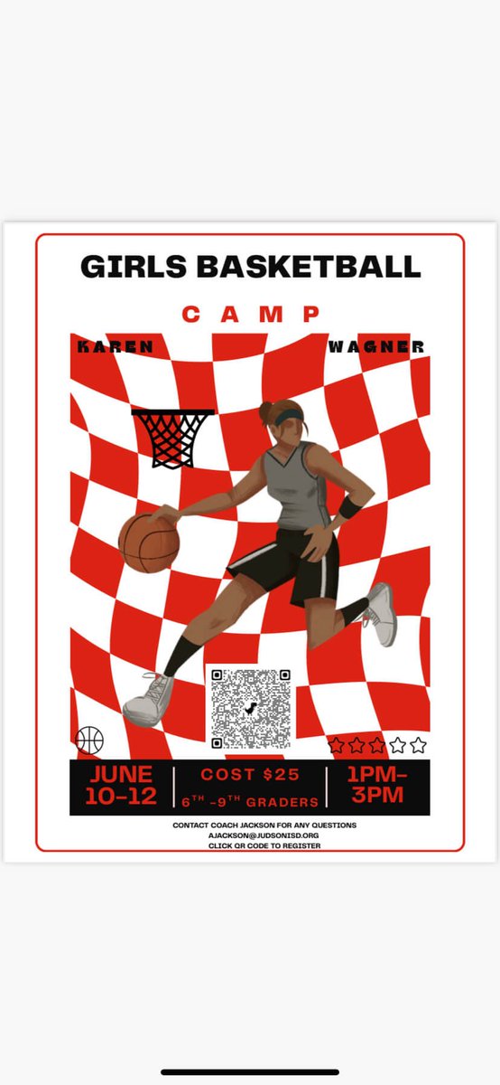 Check out the summer camps that will be held at Wagner HS! 

Make sure you scan the QR code and register now!