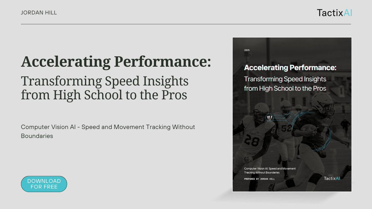 Speed matters—but most teams still measure it the old way.

Learn how #CVAI turns game film into real-time insights
🏈 Recruiting
📊 Player Development
⚡ Game-speed intelligence

🔗:tactixai.com/2025/05/08/acc…