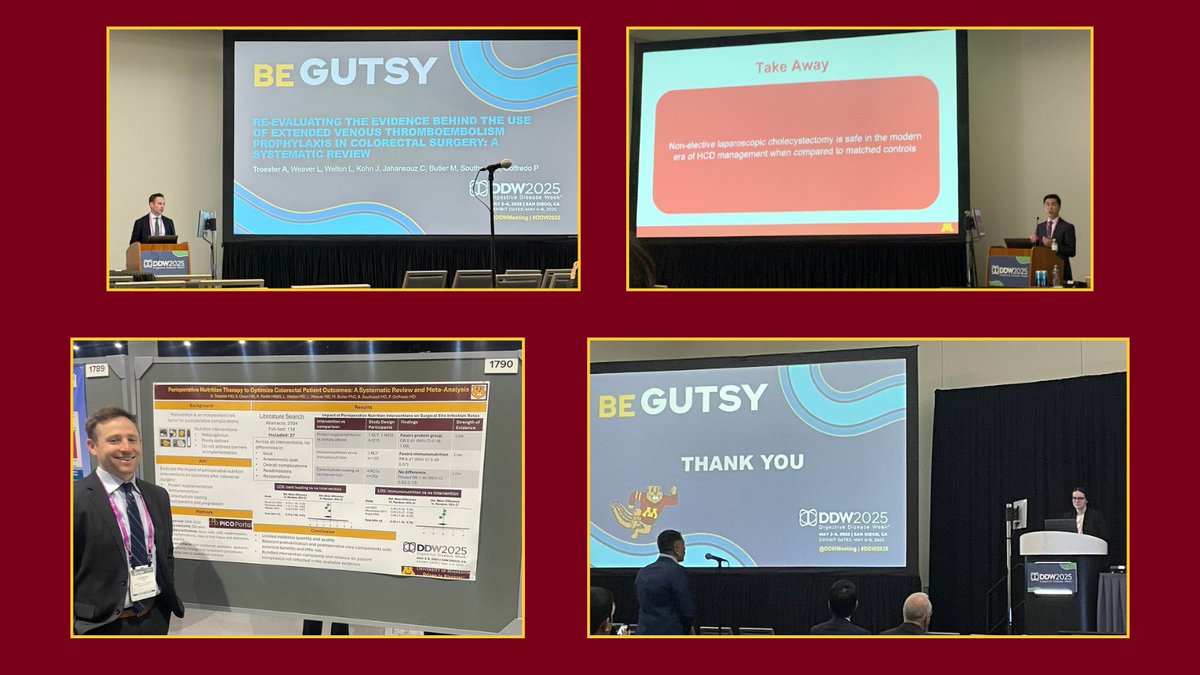 UMN Surgery (@umnsurgery) on Twitter photo We’re proud of our surgical residents representing #UMNSurgery at <a href="/SSATNews/">SSAT</a> 2025!
From adjuvant chemo in older colon cancer patients to VTE research, our team is advancing surgical research and education.
Well done! <a href="/AlexTroesterMD/">Alex Troester</a> <a href="/seanhnguyen/">Sean Nguyen</a> <a href="/JuliaFrebault/">Julia Frebault</a> <a href="/GoffredoPaolo/">Paolo Goffredo, MD</a> We’re proud of our surgical residents representing #UMNSurgery at <a href="/SSATNews/">SSAT</a> 2025!
From adjuvant chemo in older colon cancer patients to VTE research, our team is advancing surgical research and education.
Well done! <a href="/AlexTroesterMD/">Alex Troester</a> <a href="/seanhnguyen/">Sean Nguyen</a> <a href="/JuliaFrebault/">Julia Frebault</a> <a href="/GoffredoPaolo/">Paolo Goffredo, MD</a>