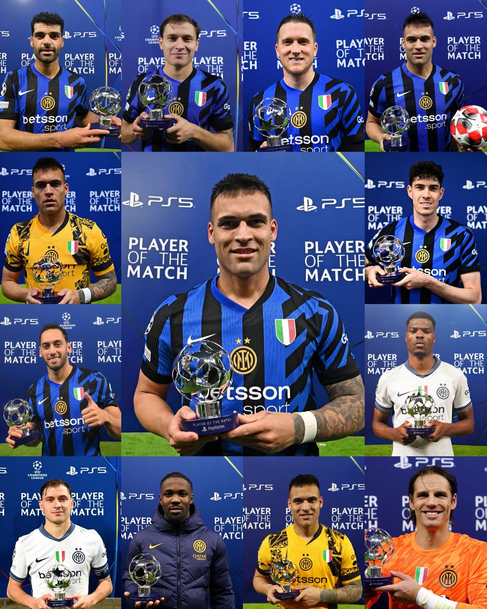 ❗Inter players won 13 of 14 Man of the Match awards this season.
