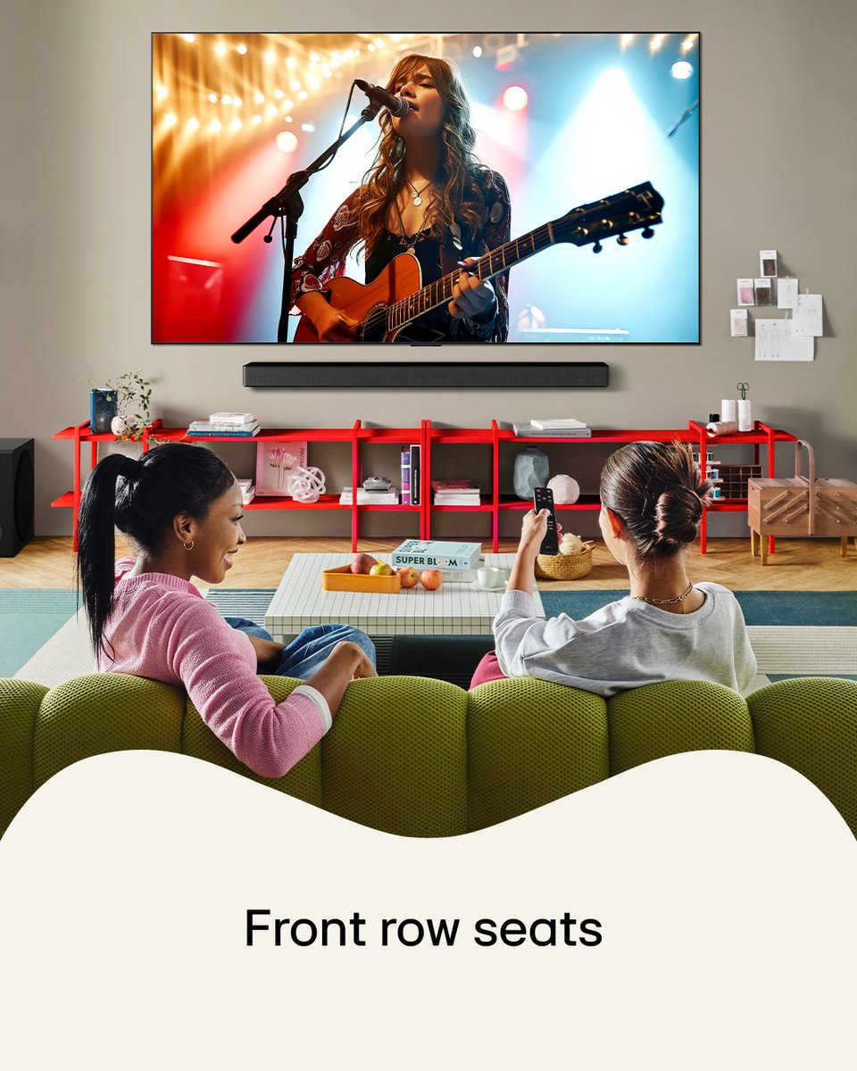 Our Girls' Night just got iconic. Thanks to our LG 77" OLED evo C5, we’re not just watching a concert, we’re experiencing it. 

Learn more: lge.ai/6012N8ea6

#LG #LifesGood