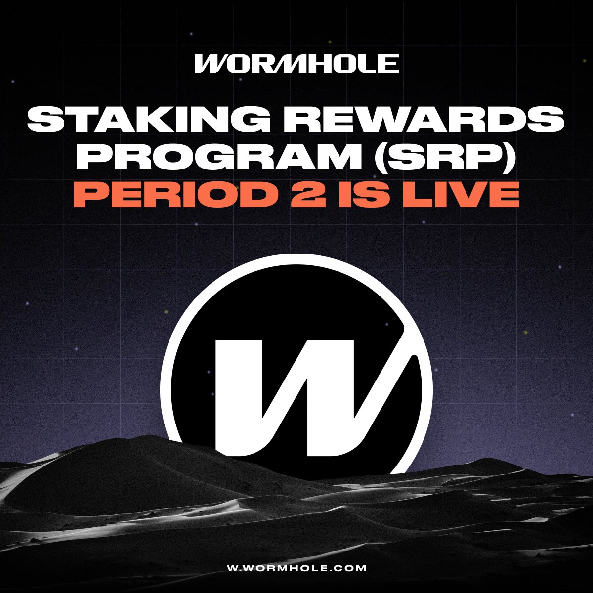 SRP2 is ongoing (started Jan 16, 2025) with a minimum of 50,000,000 W in  rewards. How to stay eligible: - Keep your W staked for governance - Solana  stakers must migrate to