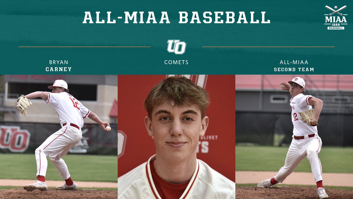 Congratulations to Bryan Carney from The @UOlivetBASEBALL team on being voted to the 2025 All-MIAA Second Team.

READ -- olivetcomets.com/x/e7k7l

#GoCOMETS | #UONation | #d3baseball
