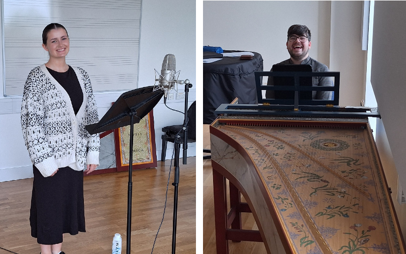 TU Dublin Conservatoire (@tuconservatoire) on Twitter photo TU Dublin Conservatoire musicians Clíodhna Regan (soprano) & Dylan Donegan (harpsichord) with Ben Rawlins (sound engineer) can be heard performing on a new RTE lyric fm feature about the 18th-century Black Irish singer Rachel Baptiste
‘Black Syren’ on <a href="/RTElyricfm/">RTÉ lyric fm</a> 6pm Sun, 11 May TU Dublin Conservatoire musicians Clíodhna Regan (soprano) & Dylan Donegan (harpsichord) with Ben Rawlins (sound engineer) can be heard performing on a new RTE lyric fm feature about the 18th-century Black Irish singer Rachel Baptiste
‘Black Syren’ on <a href="/RTElyricfm/">RTÉ lyric fm</a> 6pm Sun, 11 May