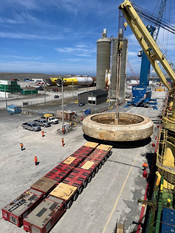 Another busy day quayside at Port of Argentia as crews worked to offload the <a href="/Suncor/">Suncor</a> TCP from the heavy-lift vessel MV Jumbo Fairlane.

The coordinated efforts from Integrated Logistics (NL), <a href="/mammoetglobal/">Mammoet</a>, Jumbo and <a href="/frontiersubsea/">Frontier</a> teams ensured a safe and efficient project.