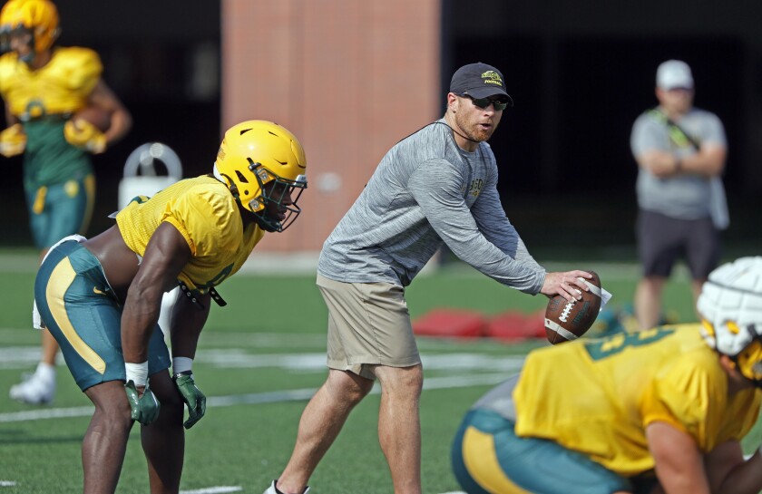 James Light (@jamesalight) on Twitter photo Detroit Lions TEs Coach Tyler Roehl - ISO Block Technique & Drills 🧵
Approach
 - Stay square
 - Exceed pad level
 - Eyes down the middle
 - Elbows tight
 - Good base
 - Weight on insteps
Point of Contact
 - Violent strike with eyes and hands through the middle of the defender Detroit Lions TEs Coach Tyler Roehl - ISO Block Technique & Drills 🧵
Approach
 - Stay square
 - Exceed pad level
 - Eyes down the middle
 - Elbows tight
 - Good base
 - Weight on insteps
Point of Contact
 - Violent strike with eyes and hands through the middle of the defender