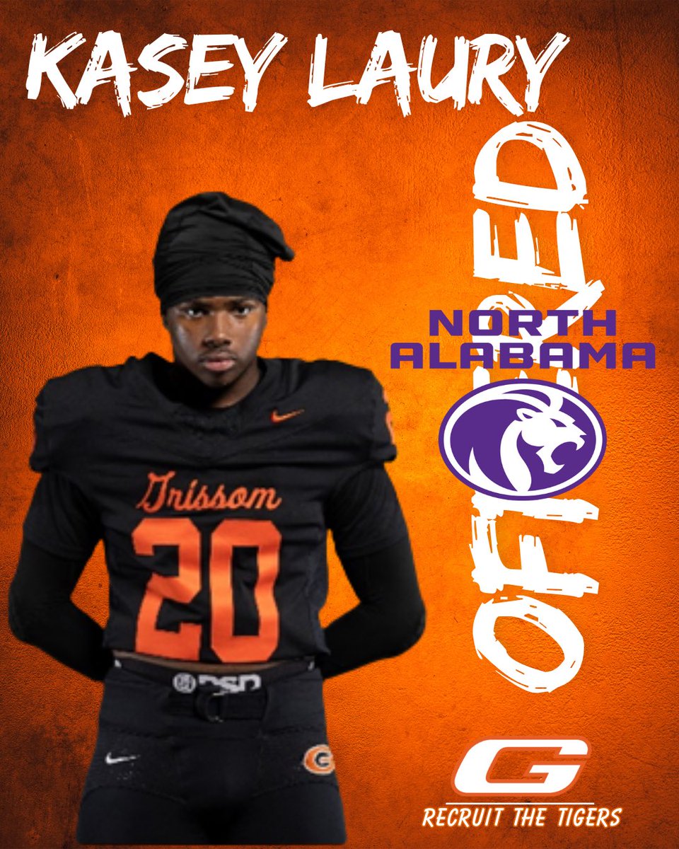 Grissom Football (@grissomtigers) on Twitter photo Big Dawg doing Big Things!!! Congrats <a href="/KaseyLauryy/">Kasey(KLAW⛓️)Laury⭐️</a> <a href="/UNAFootball/">North Alabama Football</a> <a href="/CoachJohnson52/">Michael Johnson</a> Big Dawg doing Big Things!!! Congrats <a href="/KaseyLauryy/">Kasey(KLAW⛓️)Laury⭐️</a> <a href="/UNAFootball/">North Alabama Football</a> <a href="/CoachJohnson52/">Michael Johnson</a>