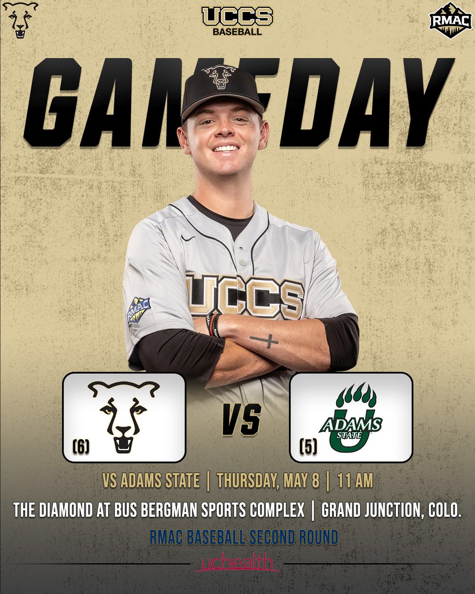 ⚾RMAC TOURNAMENT GAMEDAY⚾

🆚 (5) Adams State
📍 Grand Junction, Colo.
🏟️ The Diamond at the Bus Bergman Sports Complex
⌚ 11 a.m.
📊 stats.statbroadcast.com/broadcast/?id=…
🎥 rmacnetwork.com

#GoMountainLions #RMACbsb