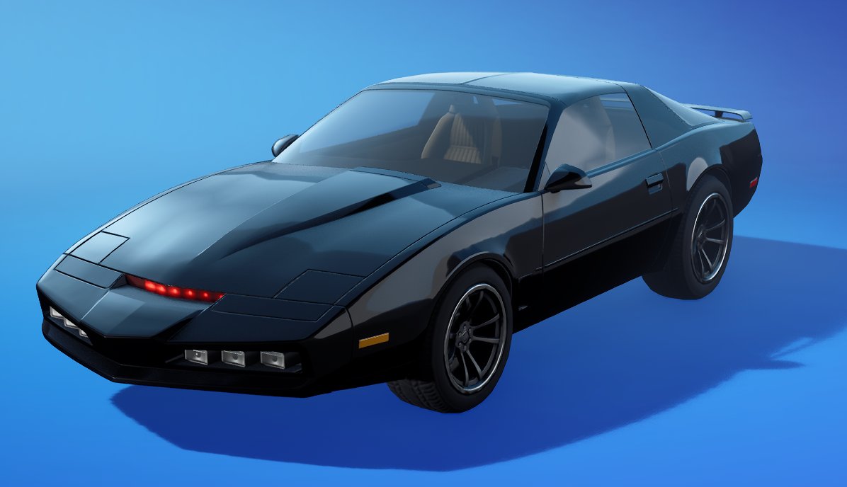 HYPEX's tweet photo. KNIGHT RIDER x FORTNITE "K.I.T.T." CAR REVEAL https://t.co/7vVZizEl1N