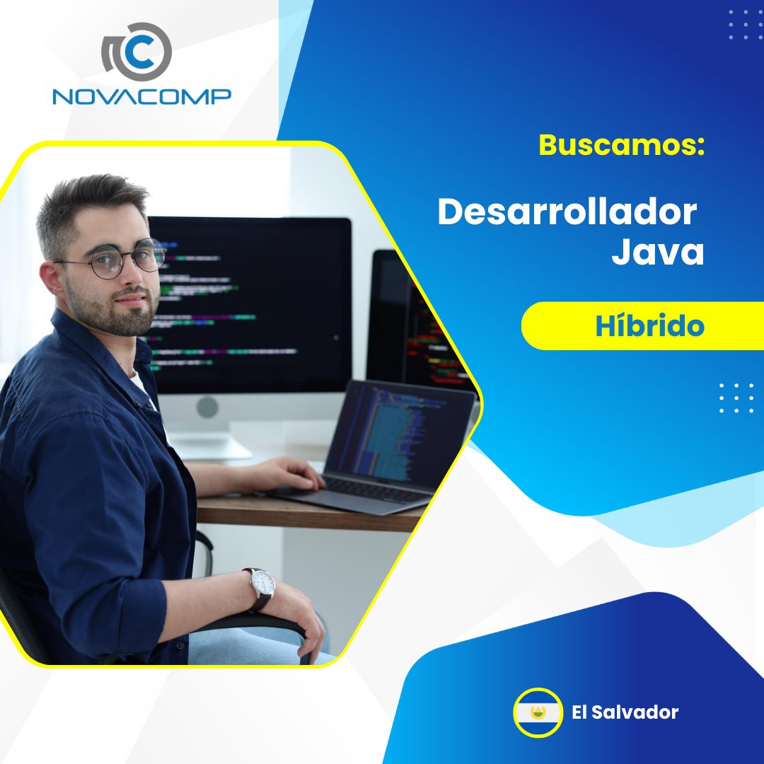 Novacomp's tweet image. ¡Buscamos Desarrollador Java!
Híbrido | El Salvador
¿Tienes experiencia en Java EE/SE, APIs REST, SOAP y servidores web?
Plus: Docker, Kubernetes, DevOps, metodologías ágiles
Postúlese ya: bit.ly/42QI2Xz
#JavaDeveloper #EmpleoTI #DesarrolladorJava #Novacomp