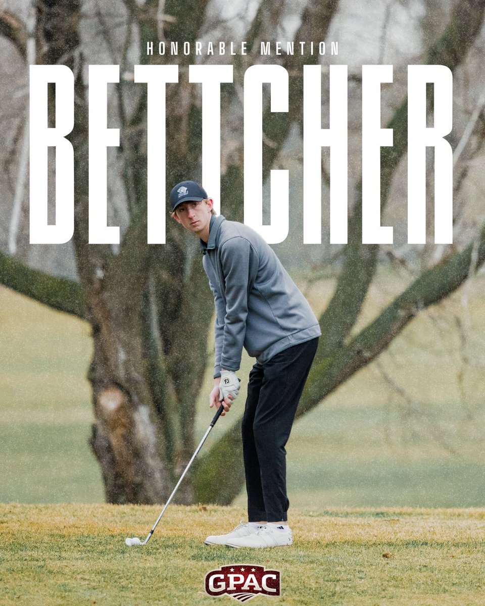 ⭐️GPAC All-Conference⭐️
➡️ Honorable Mention ⬅️

🎓 Junior
📍 Hartford, S.D. 

📰 tinyurl.com/339663b8

#RollTige 🐯 | <a href="/DWUGolf_/">Dakota Wesleyan Golf</a>