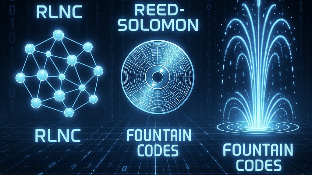 lastwolf_00's tweet image. RLNC vs Reed Solomon & Fountain Codes. Which is best? Let’s break it down: technical performance, scalability, practical relevance. Join in.
@get_optimum
#CodingBattle