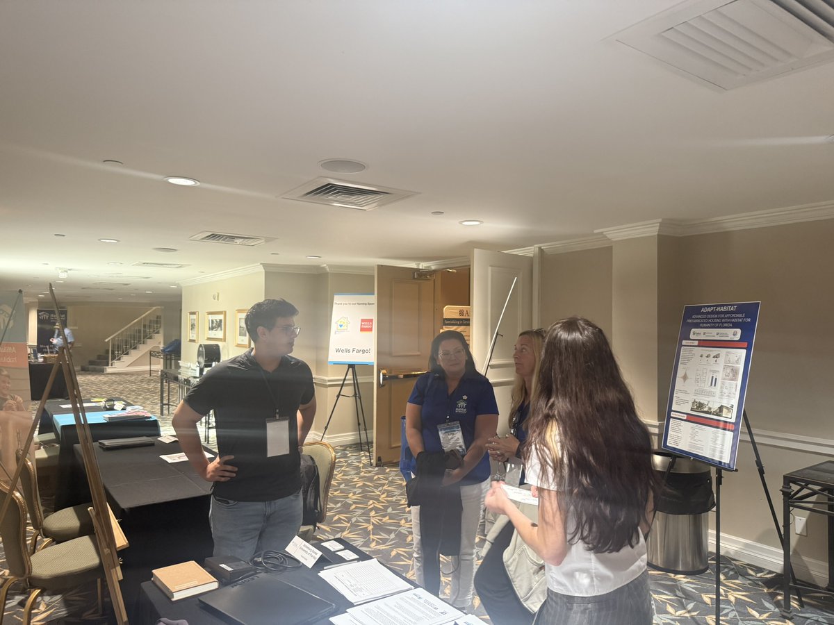 Best Design College in 🇺🇸 (@ufdcp) on Twitter photo UF's School of Architecture and <a href="/ShimbergCenter/">Shimberg Center</a> recently presented their Advanced Design for Affordable Prefabricated Housing Technologies (ADAPT) project at 2025 <a href="/Habitat_org/">Habitat for Humanity</a> Conference in Daytona Beach. #OneDCP UF's School of Architecture and <a href="/ShimbergCenter/">Shimberg Center</a> recently presented their Advanced Design for Affordable Prefabricated Housing Technologies (ADAPT) project at 2025 <a href="/Habitat_org/">Habitat for Humanity</a> Conference in Daytona Beach. #OneDCP