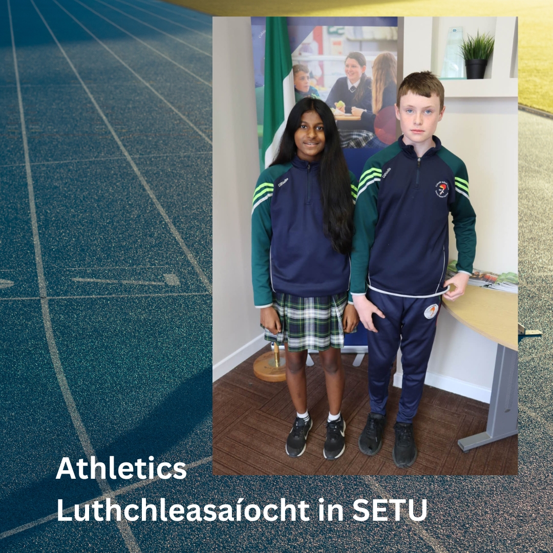 Maith iad Andrea agus Marcus ó Bhliain 1 a ghlac páirt sa chomórtas luthchleasaíochta in SETU. Very proud of both First Year students who took part in the athletics in SETU.
osrai.ie/luthchleasaioc…