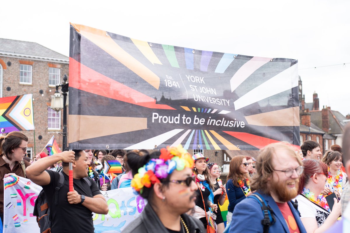 York St John University (@yorkstjohn) on Twitter photo We're proud to be sponsoring York Pride again this year.🎊
Ways you can get involved on Saturday 7 June 2025👇
Volunteer to help staff our stall - email equalities@yorksj.ac.uk
Join the YSJ parade on the day - gathering outside the SU at 10am
More. 👇
yorkpride.org.uk We're proud to be sponsoring York Pride again this year.🎊
Ways you can get involved on Saturday 7 June 2025👇
Volunteer to help staff our stall - email equalities@yorksj.ac.uk
Join the YSJ parade on the day - gathering outside the SU at 10am
More. 👇
yorkpride.org.uk