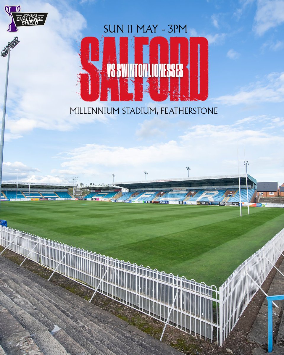 𝗠𝗔𝗧𝗖𝗛𝗗𝗔𝗬 𝗜𝗡𝗙𝗢𝗥𝗠𝗔𝗧𝗜𝗢𝗡: Challenge Shield Final 🏆 

Everything travelling supporters need to know about Sunday's final against <a href="/Swinton_Lions/">Swinton Lions RLFC</a>! 👉 shorturl.at/Xzind