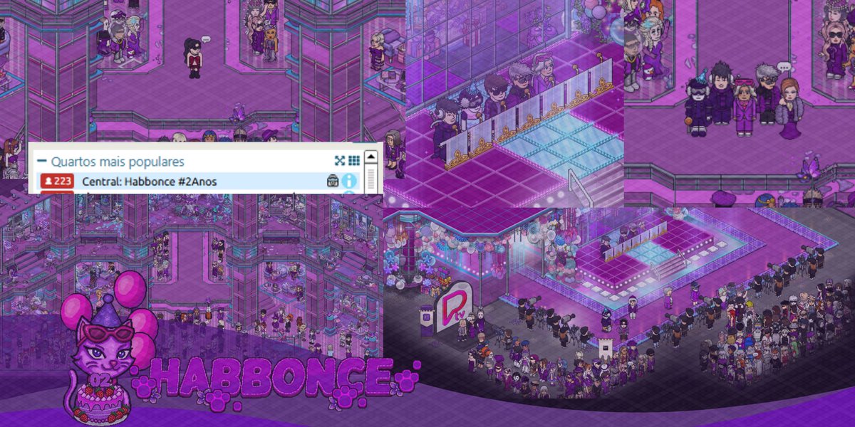 Ontem comemoramos nossos 2 anos de existência, e que festa linda foi! Teve carpet, inauguração da central, show, discurso, emblema, mobi exclusivo e muito mais.
Agradecemos às mais de 200 pessoas que estiveram conosco.
Habbonce criando novas histórias!

#2AnosONCE #Habbonce2Anos