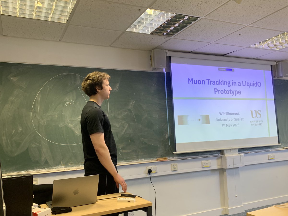 Today’s Sussex EPP seminar was given by Sussex’s own Dr <a href="/WilfShorrock/">Wilf Shorrock</a> on Muon Tracking with the LiquidO Prototype.