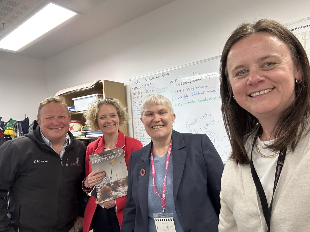 Abingdon School in Partnership (@aspartnerships) on Twitter photo It was a pleasure to welcome Christina and Margaret to Abingdon today to discuss all things Partnerships. From telling the story, measuring impact, skills development and everything in between.  #schoolpartnerships It was a pleasure to welcome Christina and Margaret to Abingdon today to discuss all things Partnerships. From telling the story, measuring impact, skills development and everything in between.  #schoolpartnerships