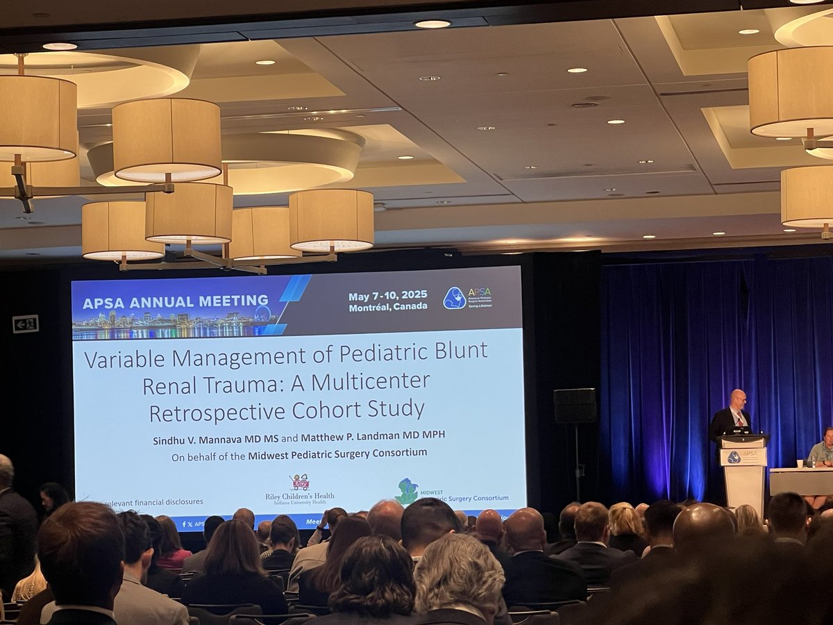IUSM Pediatric Surgery (@iu_pedsurg) on Twitter photo <a href="/mpl_md/">Matt Landman</a> presenting his work with <a href="/MannavaMD/">Sindhu Mannava</a> on blunt renal trauma through the Midwest Pediatric Surgical Research Consortium at #APSA2025 <a href="/IU_Surgery/">Indiana Surgery -Indiana Univ School of Medicine</a> <a href="/RileyChildrens/">Riley Children's</a> <a href="/mpl_md/">Matt Landman</a> presenting his work with <a href="/MannavaMD/">Sindhu Mannava</a> on blunt renal trauma through the Midwest Pediatric Surgical Research Consortium at #APSA2025 <a href="/IU_Surgery/">Indiana Surgery -Indiana Univ School of Medicine</a> <a href="/RileyChildrens/">Riley Children's</a>