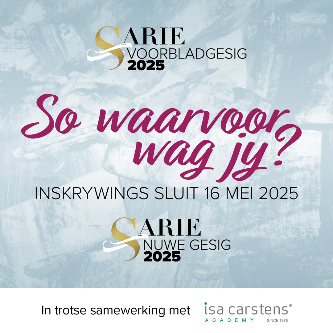 ✨Die SARIE Voorbladgesig kry: ’n Voorbladfotosessie, Isa Carstens-behandelings &amp; eksklusiewe netwerkgeleenthede! Skryf nou in: brnw.ch/21wSvn4 #SARIEVoorbladgesig #IsaAesthetics #IsaCarstensAcademy