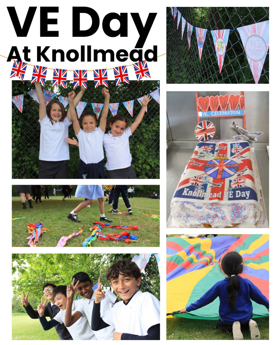 Knollmead Primary Sc (@knollmeadpri) on Twitter photo Today we learnt about #VEDay in assembly and during our lessons, and in the afternoon we celebrated on the field with traditional games and a cake. Congratulations to the winners of the cake topper competition. Today we learnt about #VEDay in assembly and during our lessons, and in the afternoon we celebrated on the field with traditional games and a cake. Congratulations to the winners of the cake topper competition.
