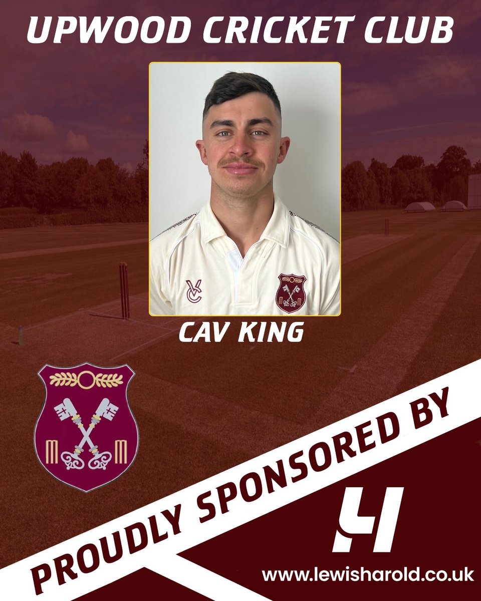 Player sponsorship announcement!!! 🚨🤝

The club are pleased to announce that all rounder Cav King is to be sponsored by Lewis Harold Design for the 2025 season. 🏏 
lewisharold.co.uk
sponsorship is still available so if interested please get in contact with the club. 🤞